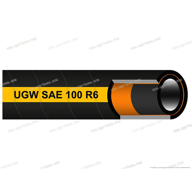 SAE 100 R6 flexibilná olejová hydraulická hadica